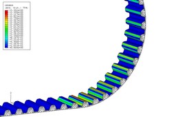 STD in STD Pulley Timing Belt Stress Analysis